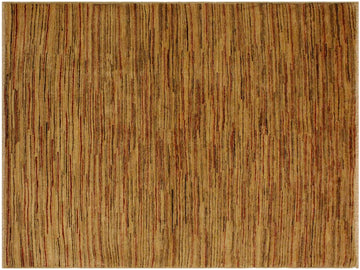 Boho Chic Gabbeh Rosalee Beige/Brown Wool Rug - 3'11'' x 5'3''